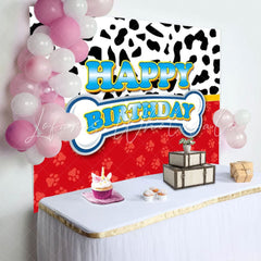 Red Dog Paw Patrol Birthday Party Decoration Backdrop For Kids Boys