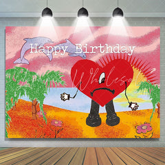 Lofaris Red Heart Happy Birthday Backdrop For Photography