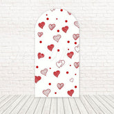 Red Hearts Romantic Love Arch Backdrop For Valentine Party Decor