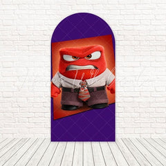 Red Inside Out Emotions Glow Arch Backdrop For Colorful Gathering