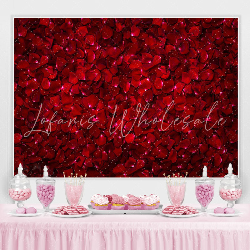 Lofaris Red Roses Theme Birthday Party Backdrop For Women
