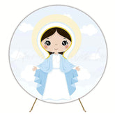 Religious Our Lady Model Round Backdrop for Ceremony Decor