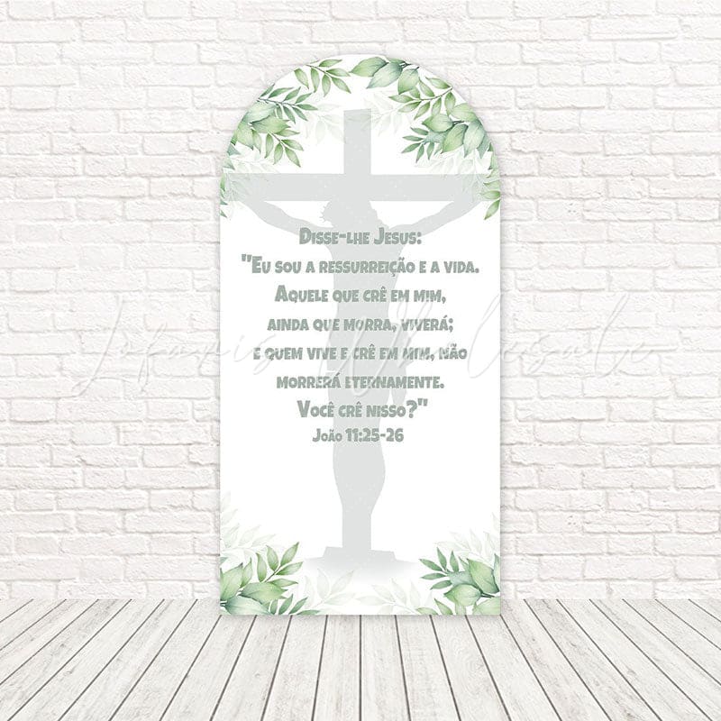 Resurrection Easter Blessed Spring Arch Backdrop For Holiday Celebration