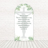 Resurrection Easter Blessed Spring Arch Backdrop For Holiday Celebration