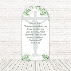 Resurrection Easter Blessed Spring Arch Backdrop For Holiday Celebration