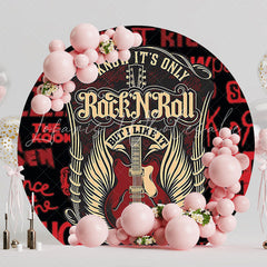 Rock and Roll Round Backdrop for Music Theme Party