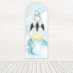 Rocket Astronaut Adventure Arch Backdrop For Space-Themed Parties