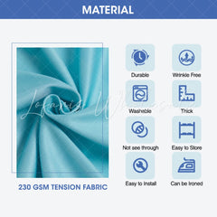 Romantic Cartoon Blue Pink Stitch Round Birthday Backdrop For Boys Girls