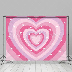 Romantic Pink Heart Happy Birthday Backdrop For Girl