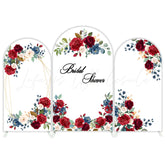 Rose Flora Flower Bridal Shower Party Arch Backdrop Wall Cloth Cover