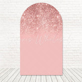 Rose Gold Glitter Arch Backdrop for Elegant and Glamorous Event Decor