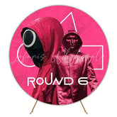Round 6 Survival Game Round Backdrop For Exciting Party Theme