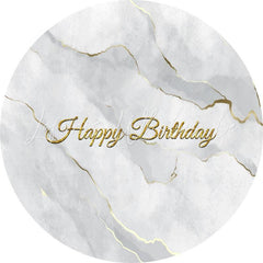 Lofaris Round Abstract Marbling Birthday Backdrop For Party