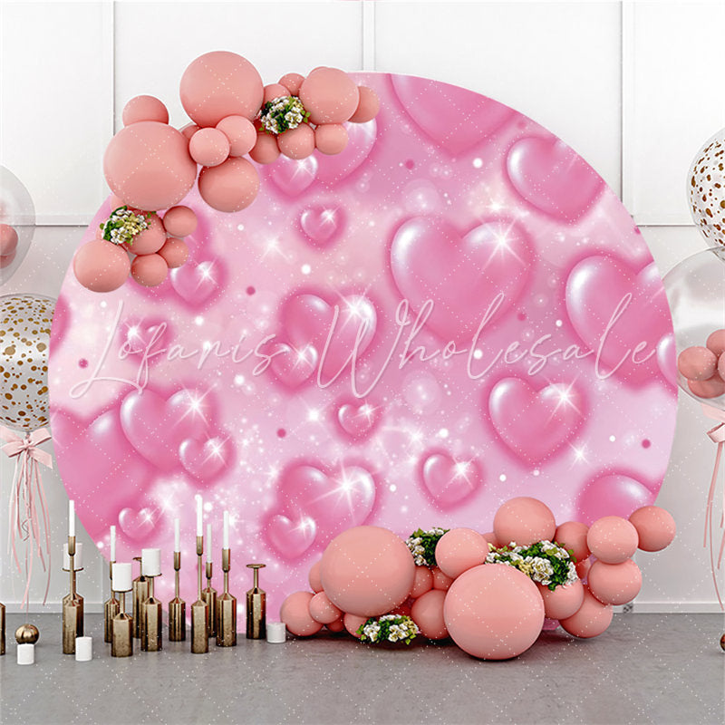 Lofaris Round All Simple Pink Heats Backdrop For Holiday Event