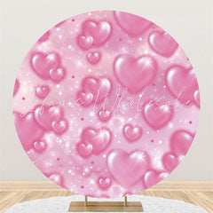Lofaris Round All Simple Pink Heats Backdrop For Holiday Event