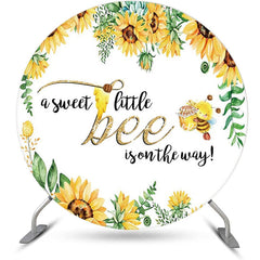 Lofaris Round Little Bee Honeycomb Backdrop For Baby Shower