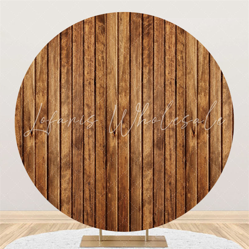 Lofaris Round Simple Wooden Backdrop For A Lot Of Event Party