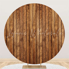 Lofaris Round Simple Wooden Backdrop For A Lot Of Event Party