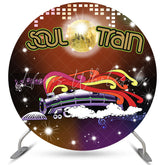 Lofaris Round Soul Train Theme Happy Birthday Backdrop For Party