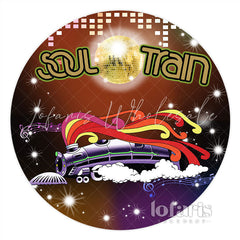Lofaris Round Soul Train Theme Happy Birthday Backdrop For Party