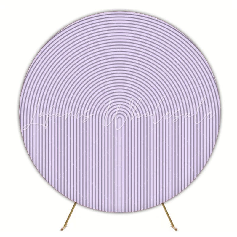Royal Purple Round Backdrop For Elegant Party Celebration Theme