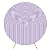 Royal Purple Round Backdrop For Elegant Party Celebration Theme