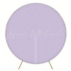 Royal Purple Round Backdrop For Elegant Party Celebration Theme