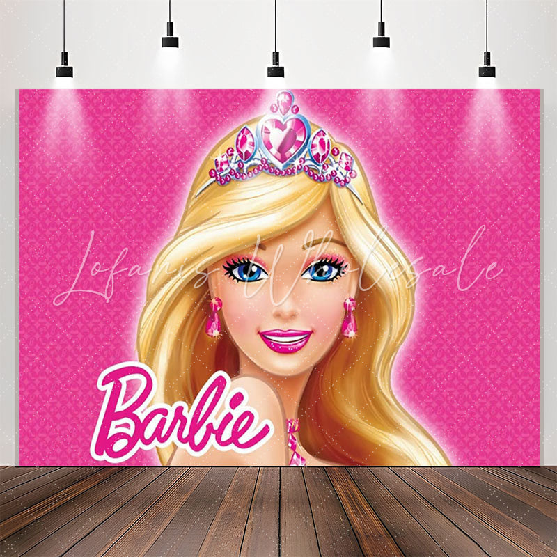 Lofaris Ruby Blonde Princess Pink Party Backdrop For Girls