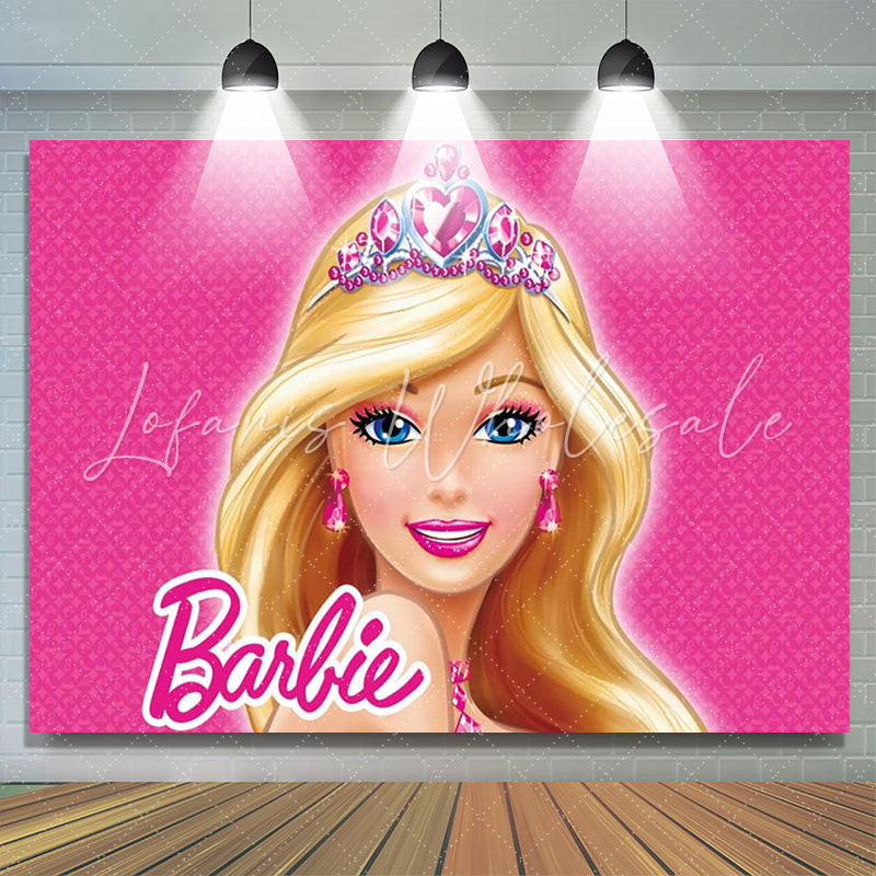 Lofaris Ruby Blonde Princess Pink Party Backdrop For Girls