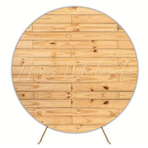 Rustic Wood Round Backdrop For Cozy Party Celebration Theme