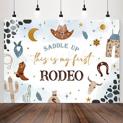 Lofaris Saddle Up Cowboy Style Rodeo 1st Birthday Backdrop