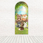 Safari Forest Animals Arch Backdrop For Jungle-Themed Events