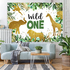 Lofaris Safari Forest Boho Happy 1St Birthday Backdrop