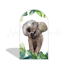 Safari Jungle Wild Baby Shower Birthday Party Arch Backdrop Wall Cloth Cover