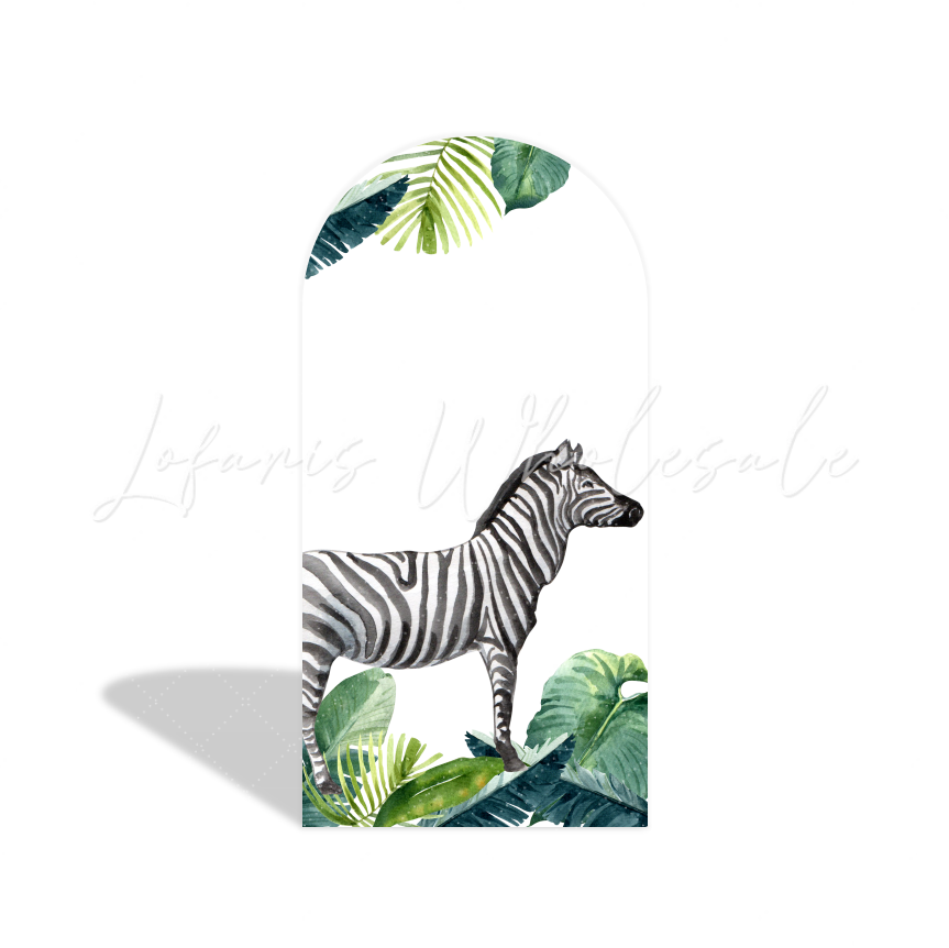 Safari Jungle Wild Baby Shower Birthday Party Arch Backdrop Wall Cloth Cover