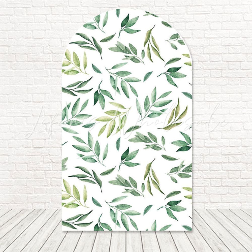 Safari Leaves Tropical Mood Arch Backdrop For Outdoor Party Set