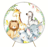 Safari Model 3 Wild Round Backdrop for Exotic Event