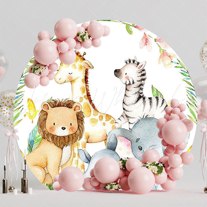 Safari Model 3 Wild Round Backdrop for Exotic Event