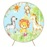 Safari Model 4 Round Backdrop for Safari Fun Party
