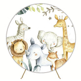 Safari Newborn Round Backdrop for Baby Photoshoot Memories