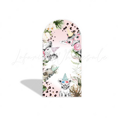 Safari wild arch Birthday Party Arch Backdrop Wall Cloth Cover