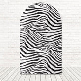 Safari Zebra Print Style Arch Backdrop For Animal Jungle Bash