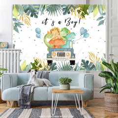 Lofaris Safaris Jungle Car With Balloons Baby Shower Backdrop