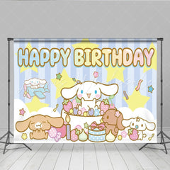 Sanrio Cinna Morolls Happy Birthday Party Decoration Backdrop For Kids