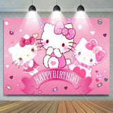 Sanrio Hello Kitty Birthday Decorations Backdrop For Kids Girls