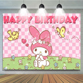 Sanrio Pink Bunny Melody Birthday Party Decoration Backdrop