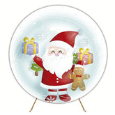 Santa Claus Round Backdrop for Christmas Party Decor Ideas
