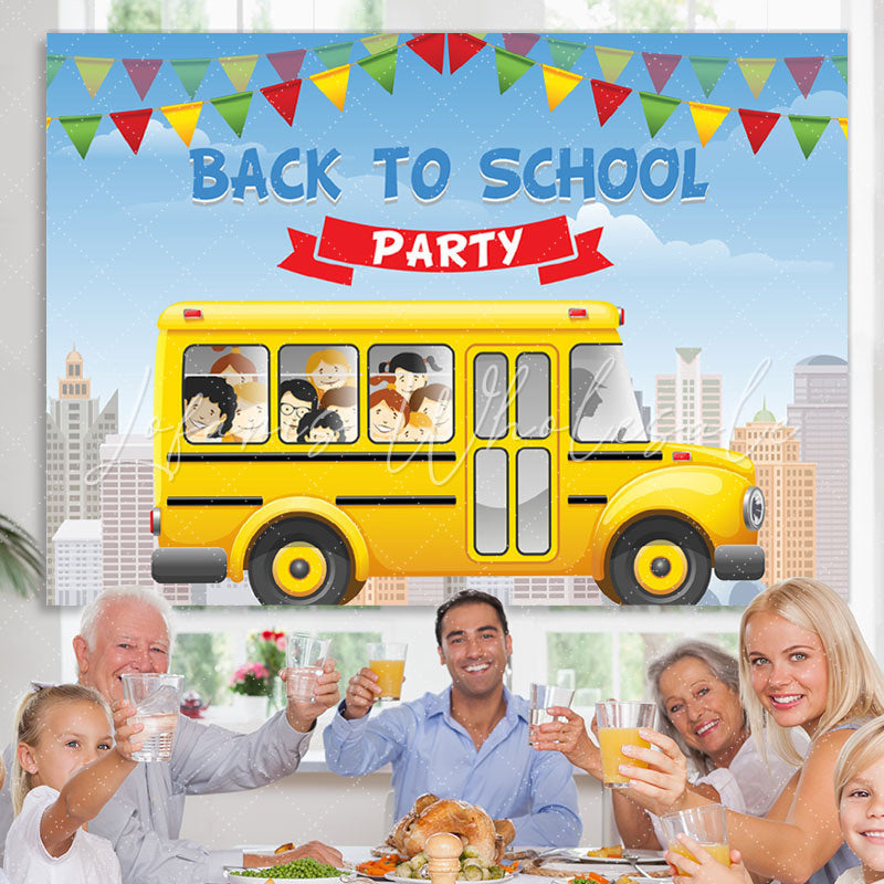 Lofaris School Bus Back to Party Photoshoot Backdrops