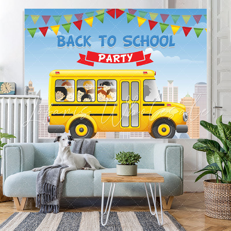 Lofaris School Bus Back to Party Photoshoot Backdrops