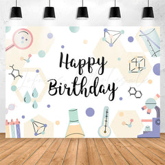 Lofaris Science Chemical Instruments Boys Birthday Backdrop